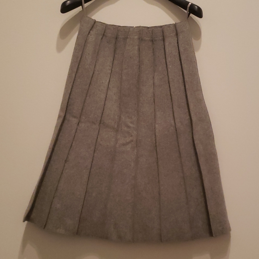 Anne Klein Wool Blend Panel Skirt